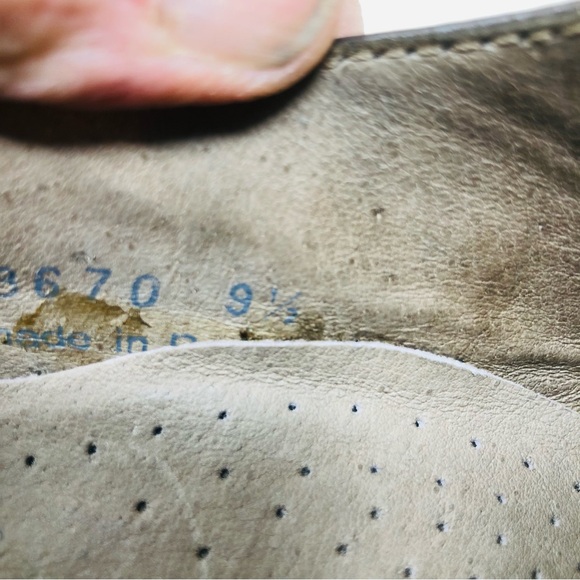 Valuni Brown Pebbled Leather Buckled Strap Oxfords - Picture 10 of 13